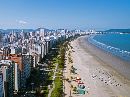 To the Relaxing Beach of Sao Paulo  PEACE BOAT Around the world Cruise